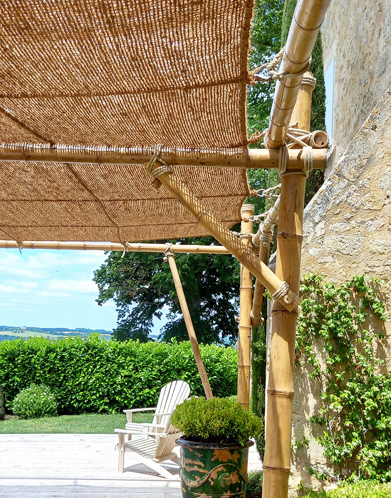 Pergola bambou