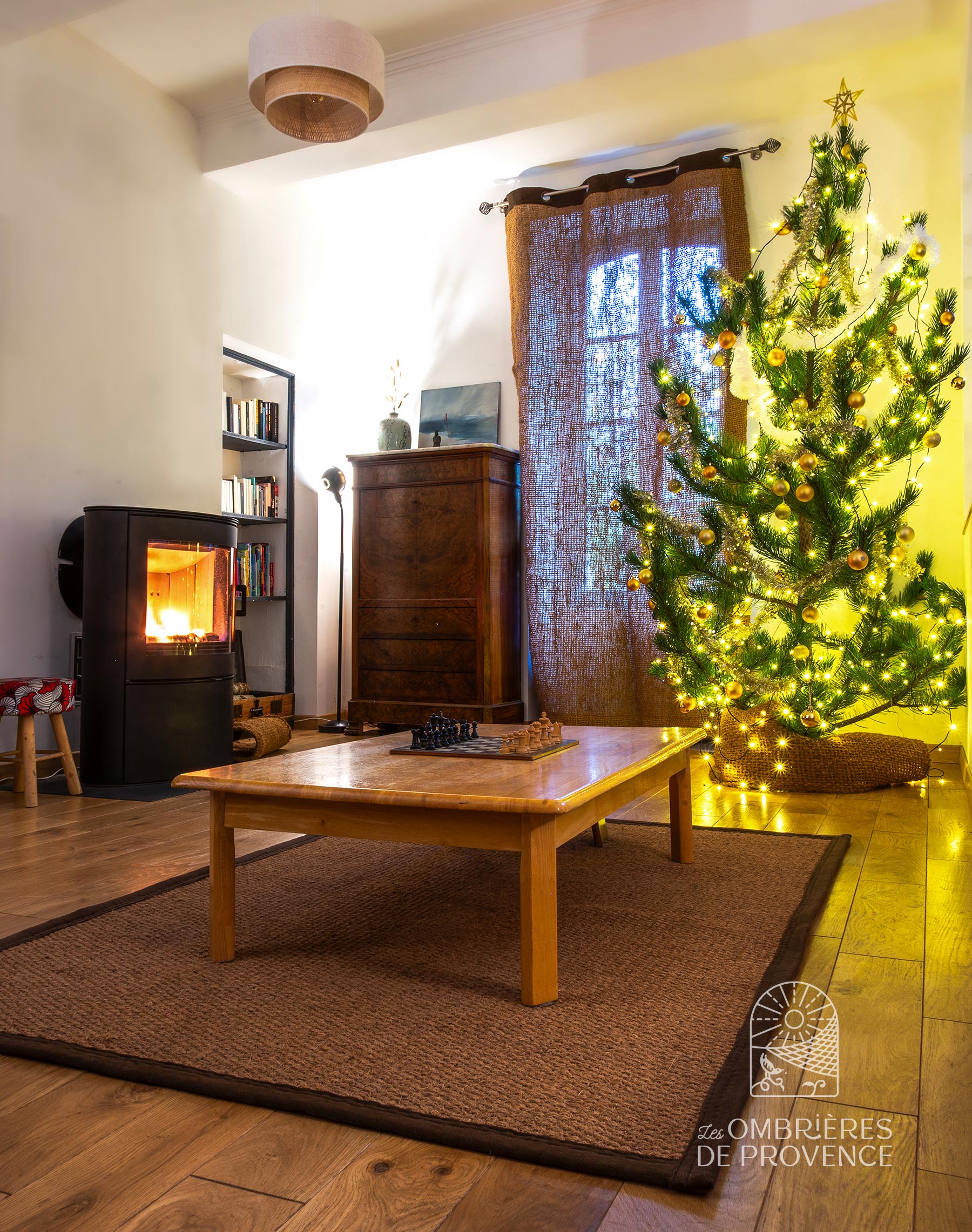 Tapis de sol en coco pour noel