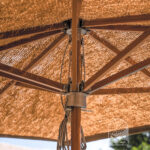 Rechthoekige parasol coco in detail