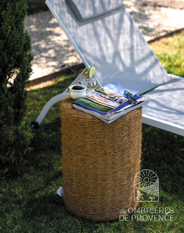 Ombre douce du parasol rond en coco