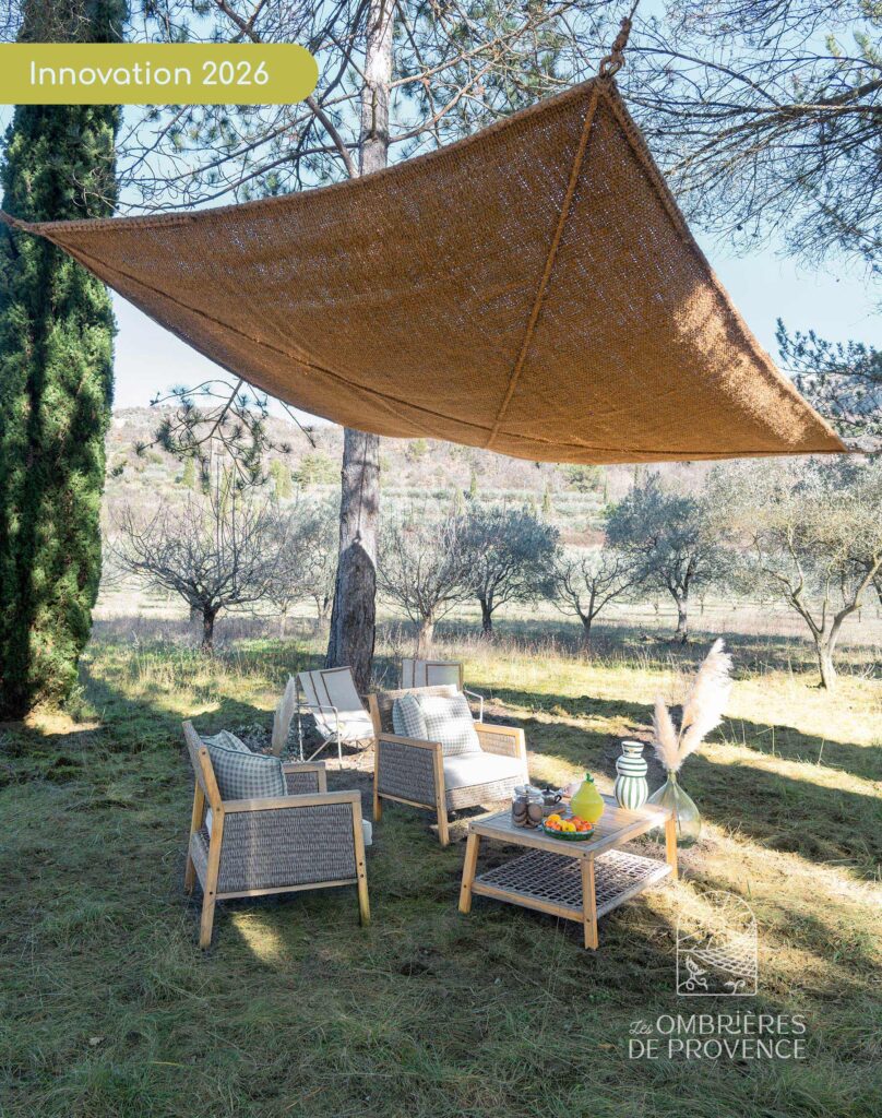 Voile d'ombrage COCO ROBUSTA quatre points d'attache