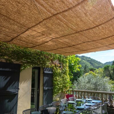 Tela de sombra para suspender com vários pontos de fixação - Coco Robusta