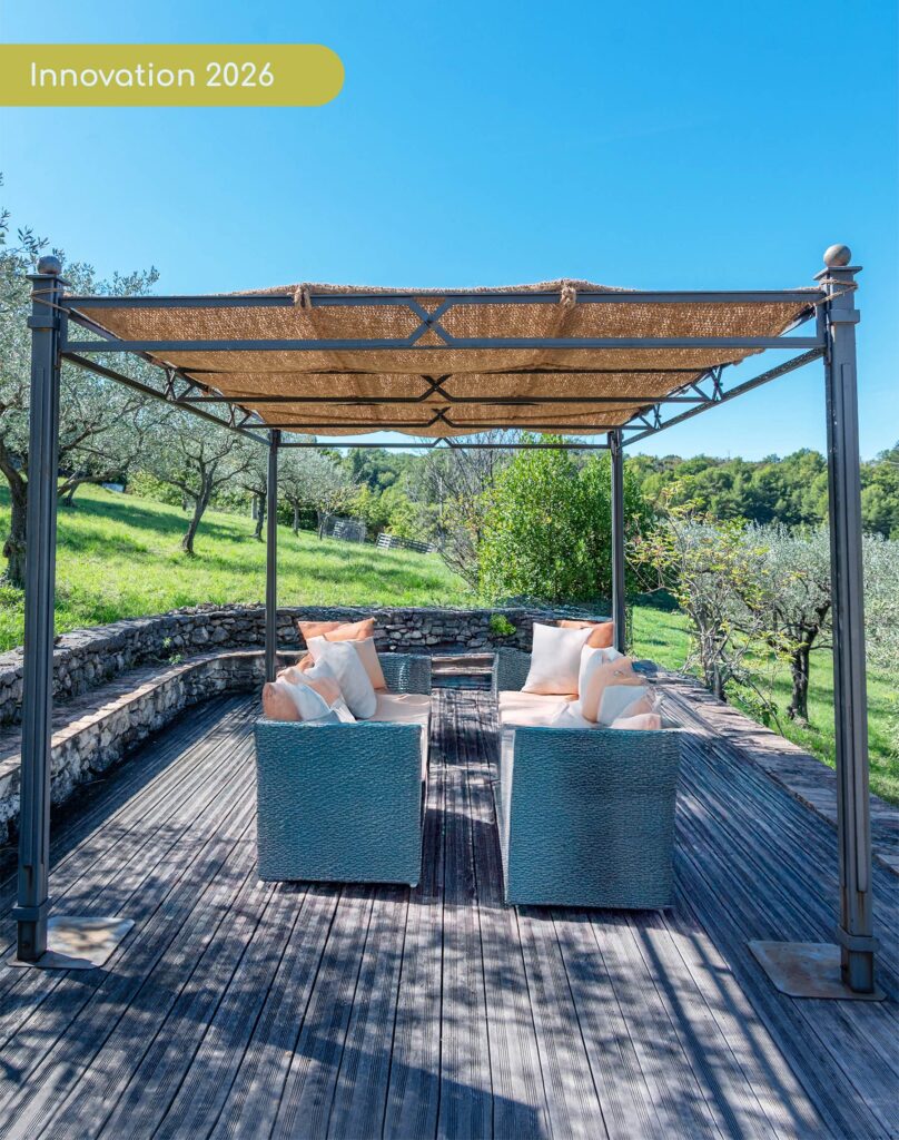 Toile d'ombrage pour pergola à traverses espacées - Coco Robusta