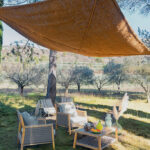 Op te hangen schaduwzeil met 4 bevestigingen - Coco Robusta