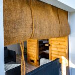 Store enrouleur en coco pour plage