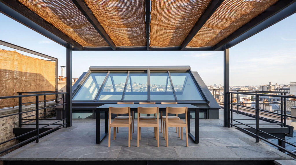 Photo ombrière sur loft